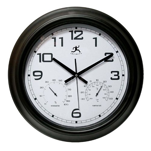 Infinity Instruments Seer- 18″ Metal In/Outdoor Clock