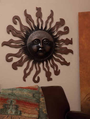 Metal Sun Wall Decor