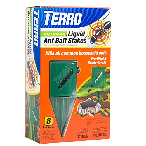 TERRO T1812 Outdoor Liquid Ant Killer Bait Stakes(2Pack)