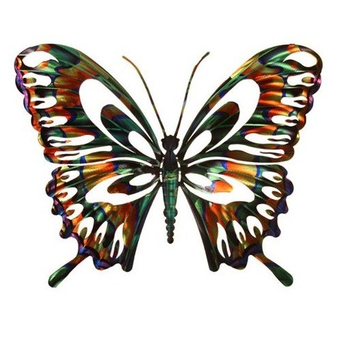 Next Innovations WA3DSBFLYMULIT Butterfly Refraxions 3D Wall Art, Small, Multi