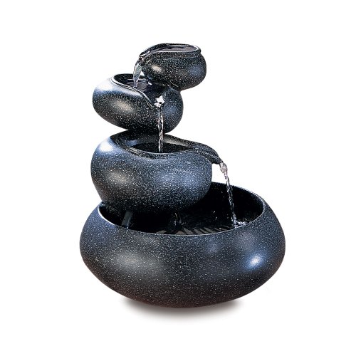 Gifts & Decor 4-Tier Tabletop Water Fountain Decorative Sculpture