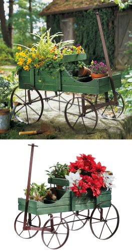 Collections Etc – Amish Wagon Decorative Garden Decor