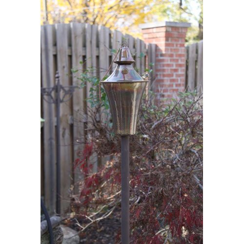 Starlite Garden and Patio Torche Kona Deluxe Tiki Torch Decor, Copper Burn