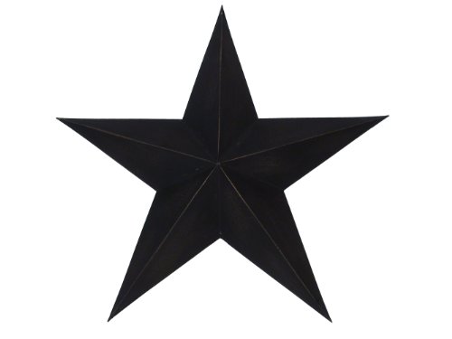 CWI Gifts Barn Star Wall Decor, 12-Inch, Antique Black