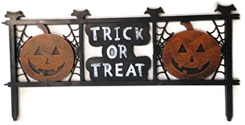 Trick or Treat Halloween Fence Yard Decor