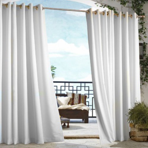 Outdoor Decor Gazebo Grommet Outdoor Curtain Panel – 70315-109-50X84-WHITE