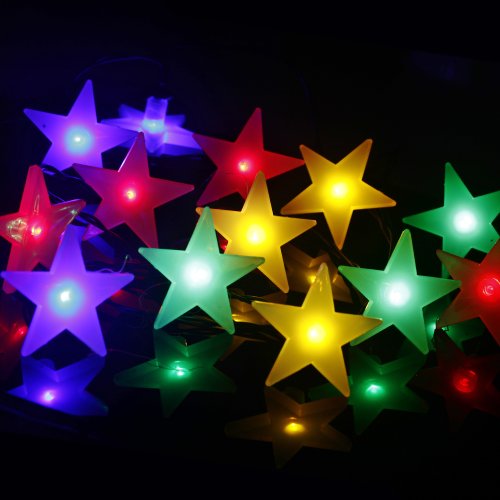 M&T Tech Solar Powered 20 LED String Lights for Outdoor, Garden,Outside Party,Fence,Christmas,Wedding(Multi Color)