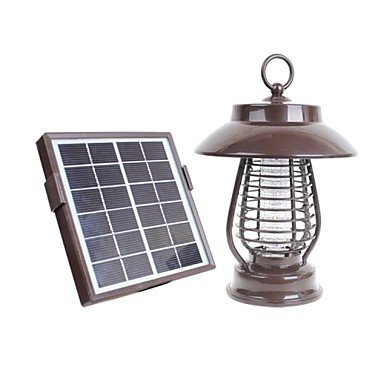 Outdoor Solar 16LEDs Garden Yard Zapper Pest Insect Mosquito Killer Lamp Light