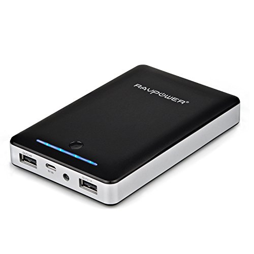 RAVPower® 3rd Gen Deluxe 15000mAh External Battery Portable Dual USB Charger 4.5A Output Power Bank. iSmart(tm) Broad Compatibility, Fast Charging, High Capacity, Ultra Compact. For iPhone 6 6 plus 5S 5C 5 4S, iPad Air mini, Galaxy S5 S4 S3, Note 3 2, Tab 4 3 2 Pro, Nexus, HTC One, One 2 (M8), LG G3, Nexus, MOTO X and More (Black)