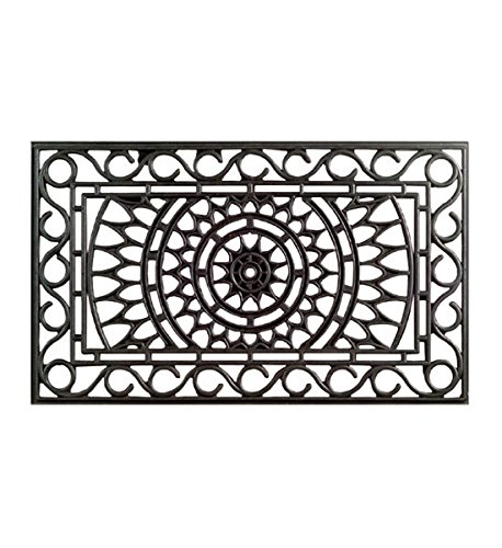 Imports Decor Rubber Doormat, Sunrise, 18-Inch by 30-Inch