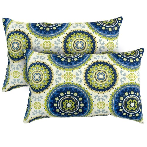 Greendale Home Fashions Rectangle Indoor/Outdoor Accent Pillows, Summer, Set of 2