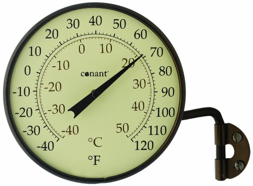 CONANT T6BP Vermont Dial Thermometer, Bronze Patina