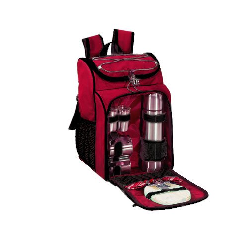 Cafe Sierra Coffee Picnic Backpack-Burgundy