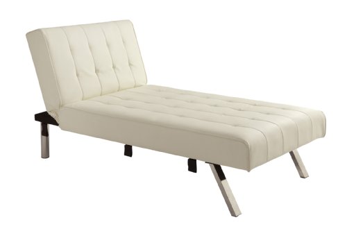 Dorel Home Products Emily Chaise, Vanilla