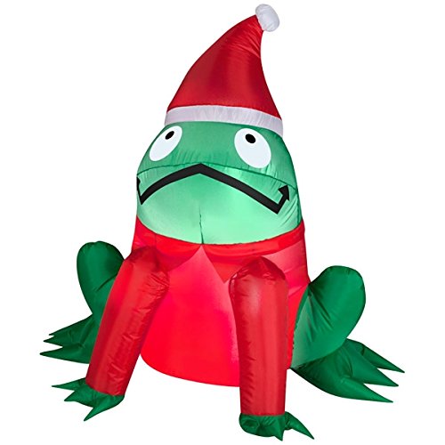 Christmas Decor Airblown Inflatable 3.5′ Green Frog