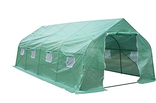 Larger Heavy Duty Greenhouse Walk In Tunnel Green House Outdoor Garden 20″x10″x7″