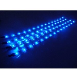 Car Truck Flexible Waterproof LED Light Strip (4 PCS Blue)