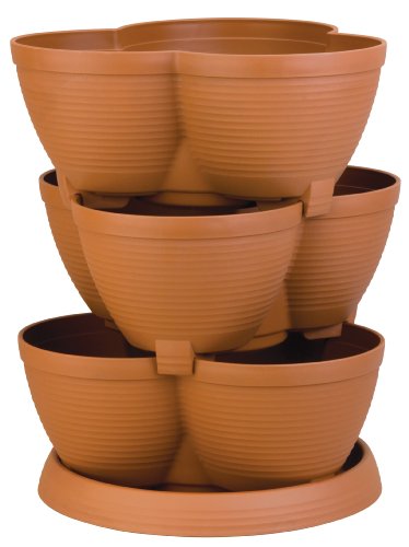 Akro-Mils RZJMEDI Medium Stack-A-Pot, 30-Quart