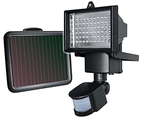 Ultra Bright 60-LED Solar Motion Sensor Flood Light with Adjustable Light Sensitivity and Customizable Motion Settings