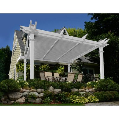 Camelot 8’8″ H x 12′ W x 12′ D Louvered Pergola