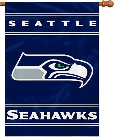 NFL Seattle Seahawks 2-Sided 28-by-40-Inch House Banner