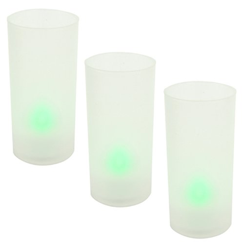 HDE 3 Pack Flameless LED Color Changing Battery Operated Sensor Tea Light Candle