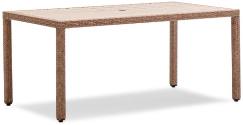 Strathwood Griffen All-Weather Wicker and Resin Dining Table, Natural