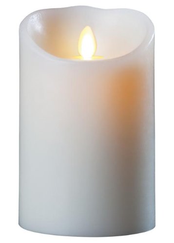 Luminara Wax Candle 3.5×7 Ivory