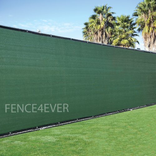 6’x50′ 3rd Gen Olive Green Fence Privacy Screen Windscreen Shade Cover Mesh Fabric (Aluminum Grommets) Home, Court, or Construction