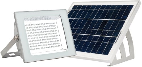 MicroSolar – Lithium Battery – 120 LED IP65 Solar Floodlight — Automatically Working from Dusk to Dawn at Good Sunshine – Including 16.4 Feet Wire // Wall mounted or Ground Mounted // FL4-B