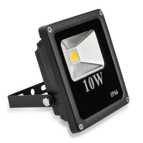LE 10W Super Bright Outdoor LED Flood Lights, 100W Halogen Bulb Equivalent, Warm White, Security Lights, Floodlight (As Shown)