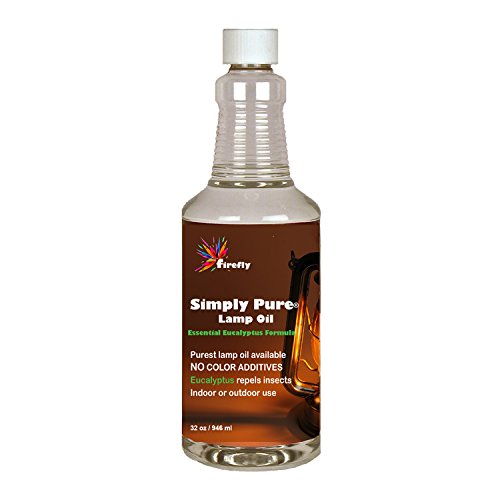 Firefly Eucalyptus Paraffin Lamp Oil – 32 oz – Odorless Base & Smokeless- Ultra Clean Burning