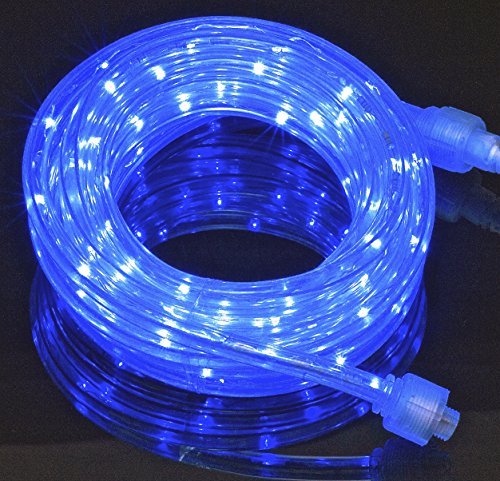 16FT Blue LED Rope Light Kit For Indoor / Outdoor Lighting, Home, Garden, Patio, Shop Windows, Christmas, New Year, Wedding, Party, Event