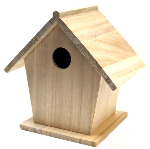 Plaid 97874 7 by 7-Inch Birdhouse Wood Surface for Crafting, Large