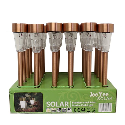 Stainless Steel Mini Solar Lights – Copper (set of 24)