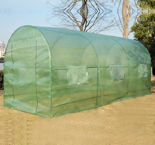 Outsunny 14’8″ x 6’4″ x 6’7″ Large Arched Walk-In Greenhouse / Hot House