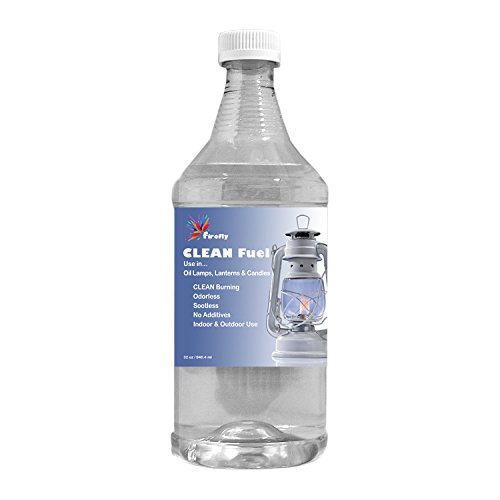 Firefly CLEAN Lamp Oil – 32 oz. – Smokeless, Clean Burning and Virtually Odorless. For use in Candles, Oil Lamps & Hurricane Lanterns. Economical Alternative to Paraffin Oil Liquid Candle Wax. Use Indoors or Outdoors on your Patio. Add Candle Dye to Create Colored Lamp Oil.
