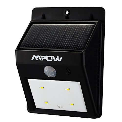Mpow® Solar Powerd Wireless LED Security Motion Sensor Light, Outdoor Wall/garden Lamp / Motion Sensor-Detector Activated / For Patio, Deck, Yard, Garden, Home, Driveway, Stairs, Outside Wall, With Dusk to Dawn Dark Sensing Auto On / Off Function