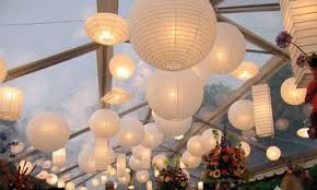 E-Joy® Set of 10 Warm White Chinese Lantern String Lights for Patio 10.86ft Long (4)