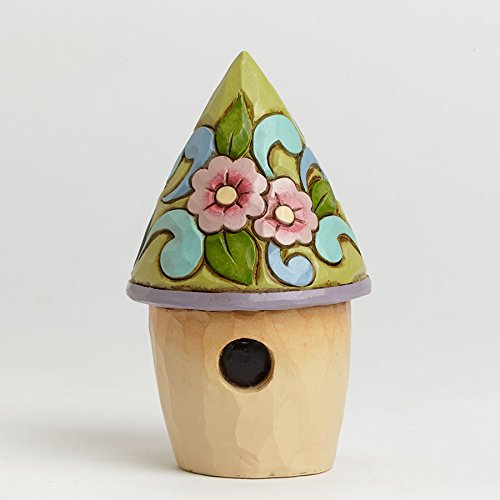 Jim Shore Heartwood Creek Mini Round Birdhouse Figurine, 4″H