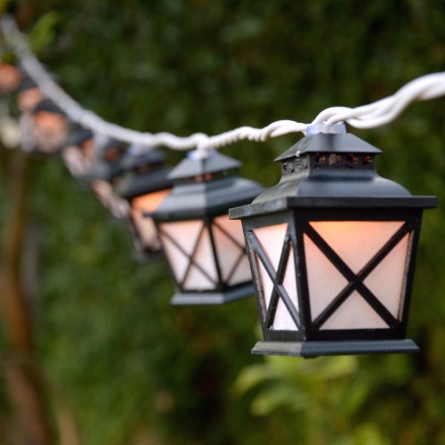 Ancient Prague Plug-In String Light Lanterns – Set of 10