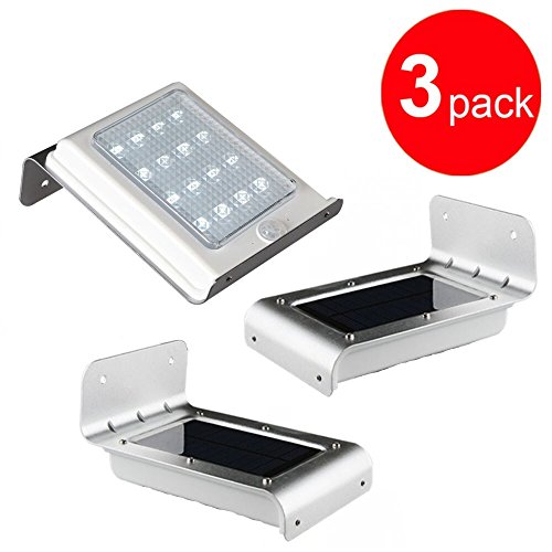 2nd Generation 16 Led Solar Motion Sensor Light, Ultra Bright Wireless Waterproof / Heatproof Security Outdoor Lights for Garden, Patio, Shed, Yard, Driveway, Porch