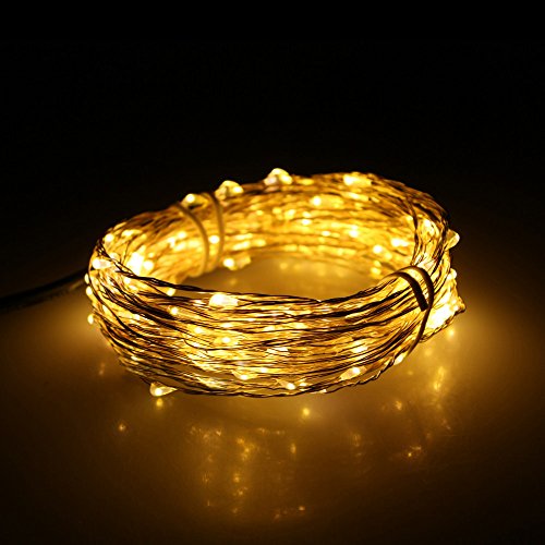 LOFTEK® Waterproof Heat-insulated Starry String LED Lights – 20m/66ft 200 micro LEDs, High quality flexible Copper Wire. – Perfect Choice for Christmas, Wedding, Parties, Bedrooms, Outdoor or Indoor Decoration. (Warm White)