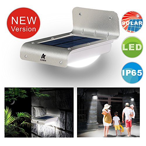 ASSEM®16 Bright LED Wireless Solar Powered Motion Sensor Outdoor Light – Weatherproof, No Batteries Required