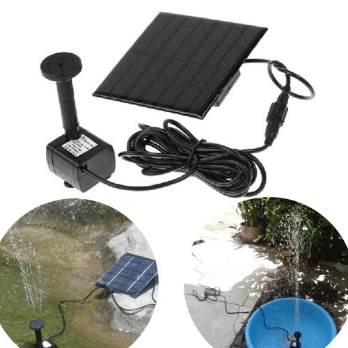 Solar Power Water Pump for Fountain Pool Garden Pond Water Feature Submersible Water Pump (7V/1.12W)