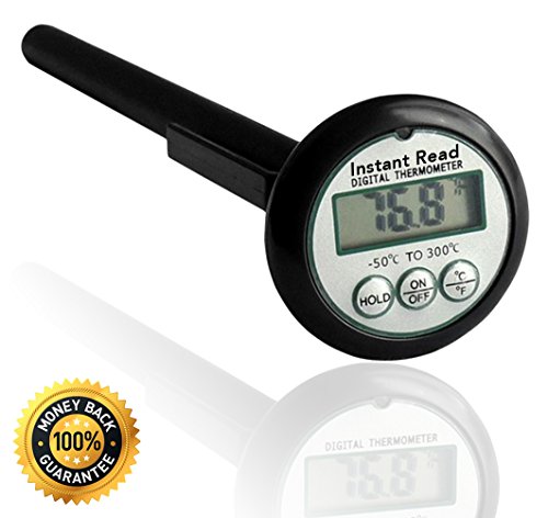 Best Digital Instant Read Meat Thermometer Cooking BBQ Grill Thermometer XL SS Probe 100% Guaranteed