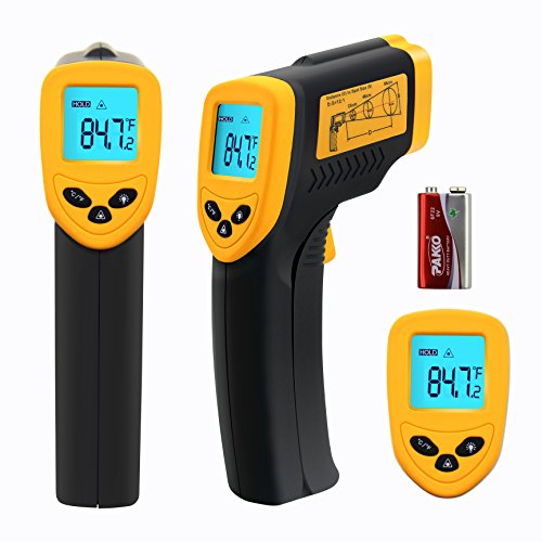 Etekcity Lasergrip 774 (ETC 8380) Digital Infrared (IR) Thermometer with Laser Sight, 2-Year Warranty, -58~+716°F, 12:1 D:S, Instant-read Temperature Gun, Battery Included