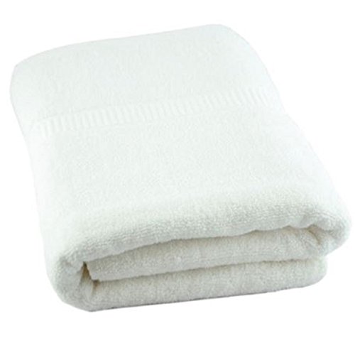 Deluxe Luxury Plush Oversized White Terry Bath Towel 34 x 70 Inch