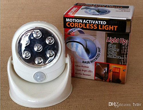 Motion Activated Cordless Light: Indoor/Outdoor