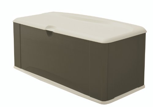 Rubbermaid Deck Box with Seat, 16 Cubic Feet (FG5E3900OLVSS)